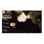 'Portrait of Emile Zola' Business Cards
