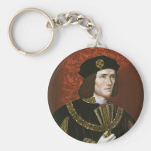 Portrait of English King Richard III Keychains