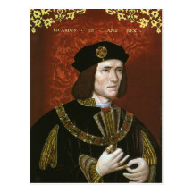 Portrait of English King Richard III Postcards