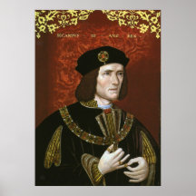 Portrait of English King Richard III Posters