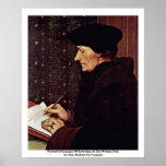 Portrait Of Erasmus Of Rotterdam posters