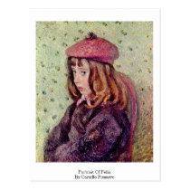 Portrait Of Felix By Camille Pissarro postcards