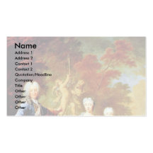 Portrait Of Ferdinand Adolf Graf Von Plettenberg Business Card Template