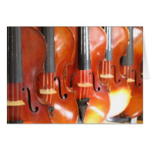 Portrait of Five Violins Cards