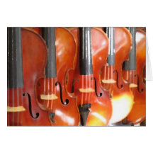 Portrait of Five Violins or Violas Card