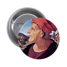Portrait Of Francesco Giamberti. By Piero Di Cosim Pinback Buttons