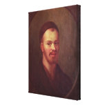 Portrait of Francois Rabelais , French satirist Stretched Canvas Print