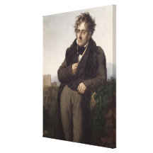 Portrait of Francois Rene Vicomte de Canvas Print