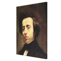 Portrait of Frederic Chopin 2 Stretched Canvas Print