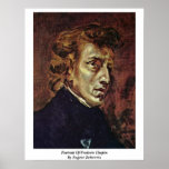 Portrait Of Frederic Chopin By Eugene Delacroix Posters