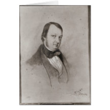 Portrait of Frederic Chopin Greeting Cards
