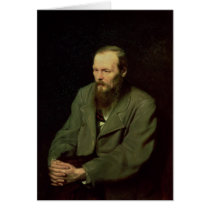 Portrait of Fyodor Dostoyevsky  1872 Greeting Cards