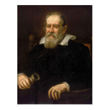 Portrait of Galileo Galilei by Justus Sustermans Post Cards