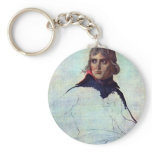 Portrait Of General Napoleon Bonaparte By David Ja keychains