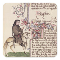 Portrait of Geoffrey Chaucer  facsimile from