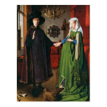 Portrait of Giovanni Arnolfini and His Wife Postcard