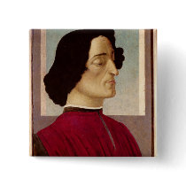 Portrait of Giuliano de' Medici  c.1480 Buttons