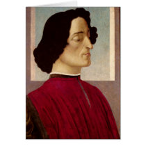 Portrait of Giuliano de' Medici  c.1480 Cards