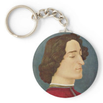 Portrait of Giuliano de' Medici Keychain