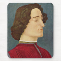 Portrait of Giuliano de' Medici Mousepads