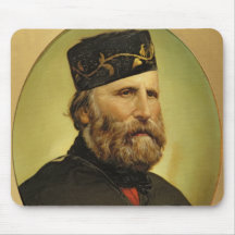 Portrait of Giuseppe Garibaldi Mousepads