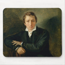 Portrait of Heinrich Heine  1831 Mousepad