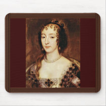Portrait Of Henrietta Of France Queen Of England Mouse Pad