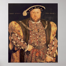 Portrait of Henry VIII  aged 49, 1540 Posters