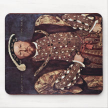 Portrait Of Henry Viii Of England Mousepad