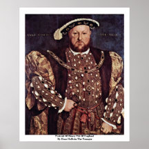 Portrait Of Henry Viii Of England Posters