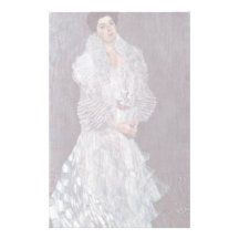 Portrait Of Hermine Gallia By Klimt Gustav Stationery Paper