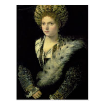 Portrait of Isabella d'Este Post Card