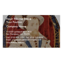 Portrait Of James I, King Of England Oval By Hilli Business Card