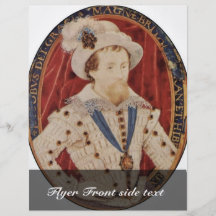 Portrait Of James I, King Of England Oval By Hilli Flyer Design