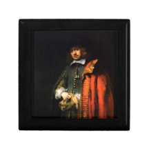 Portrait of Jan Six by Rembrandt Jewelry Box