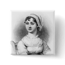 Portrait of Jane Austen Pinback Button