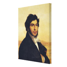 Portrait of Jean-Francois Champollion  1831 Stretched Canvas Print
