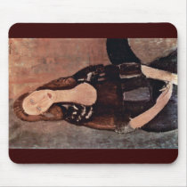 Portrait Of Jeanne Hébuterne By Modigliani Amedeo Mousepads