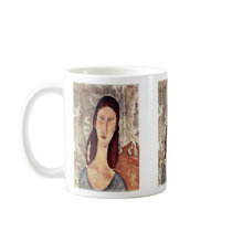 Portrait Of Jeanne Hébuterne By Modigliani Amedeo Mug