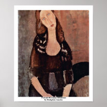 Portrait Of Jeanne Hébuterne By Modigliani Amedeo Poster