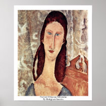 Portrait Of Jeanne Hébuterne By Modigliani Amedeo Print