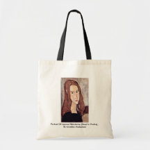 Portrait Of Jeanne Hébuterne [Head In Profile]., Tote Bags