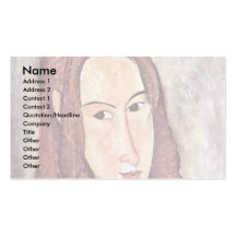 Portrait Of Jeanne Hébuterne [Head In Profile]., Business Cards