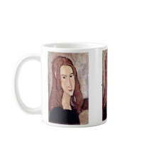 Portrait Of Jeanne Hébuterne [Head In Profile]., Coffee Mugs