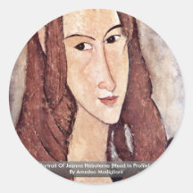 Portrait Of Jeanne Hébuterne [Head In Profile]., Sticker