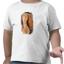 Portrait of Jeanne Hebuterne in a large hat T Shirt