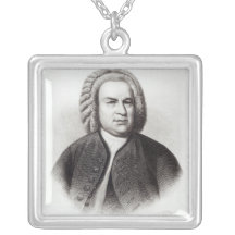 Portrait of Johann Sebastian Bach Custom Necklace