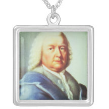 Portrait of Johann Sebastian Bach Custom Necklace