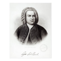 Portrait of Johann Sebastian Bach Postcards