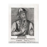 Portrait of Johannes Gutenberg postcards